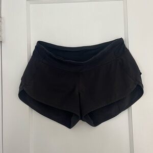 Lululemon Athletica Black Speed Up Athletic Shorts 2.5”